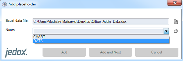 Placeholder dialog
